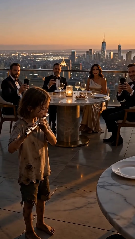 A Little Girl Played One Song for Food—Then a Woman in the Crowd Recognized the Melody and Everything Changed