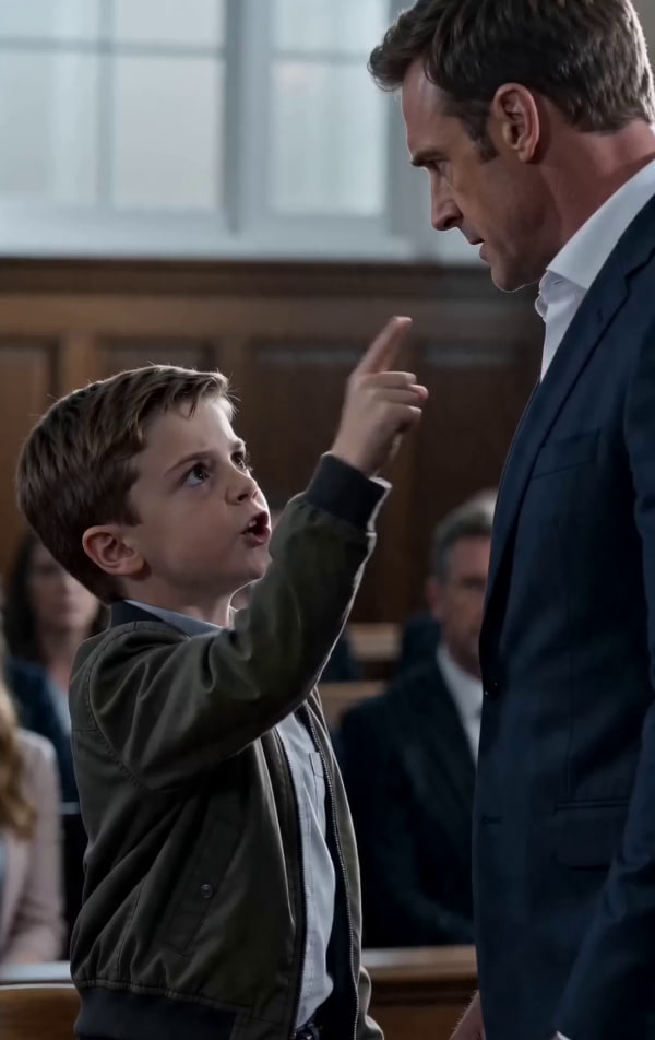 THE BOY WHO HADN’T SPOKEN SINCE THE FIRE STOOD UP IN COURT—AND POINTED AT HIS UNCLE AS THE REAL KILLER