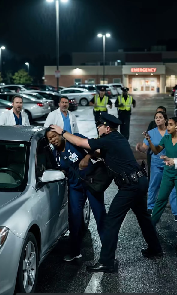 SHE SHOWED HER HOSPITAL ID—BUT ONE OFFICER USED FORCE ANYWAY, AND THE CAMERAS EXPOSED EVERYTHING THAT FOLLOWED 🚨📹