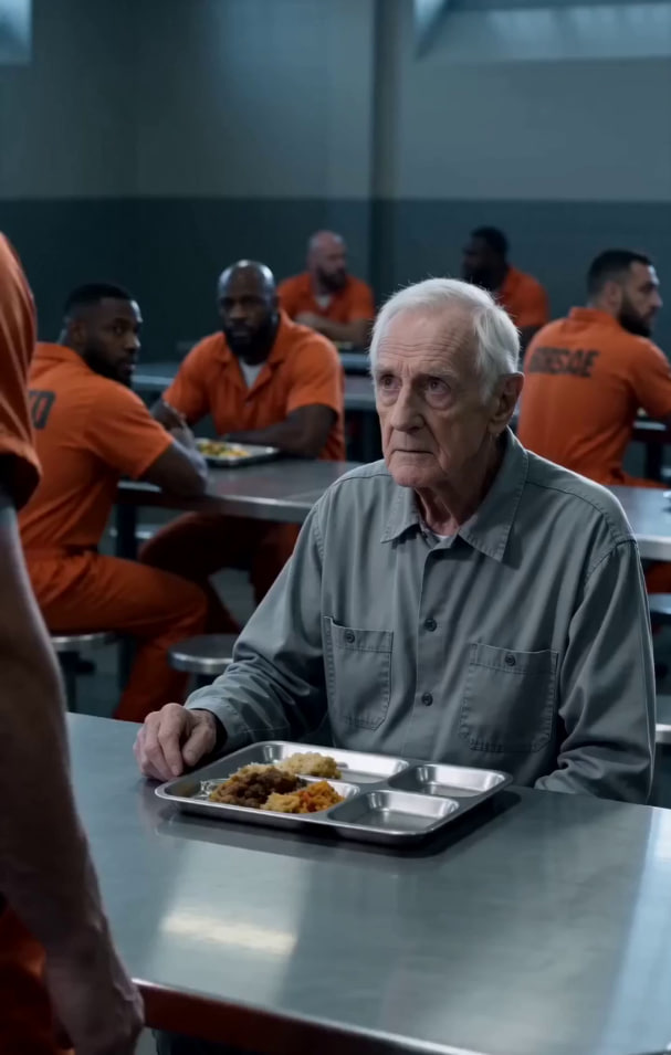 THE NEW INMATE FLIPPED AN OLD MAN’S TRAY IN THE PRISON CAFETERIA—THAT NIGHT, HIS CELL DOOR OPENED WHEN NO ONE WAS SUPPOSED TO BE THERE
