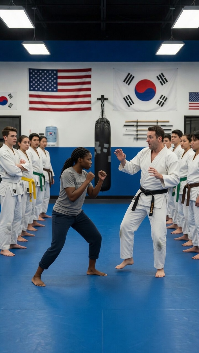 “The Cleaning Lady They Mocked… Until She Stepped Onto the Mat and Changed Everything”