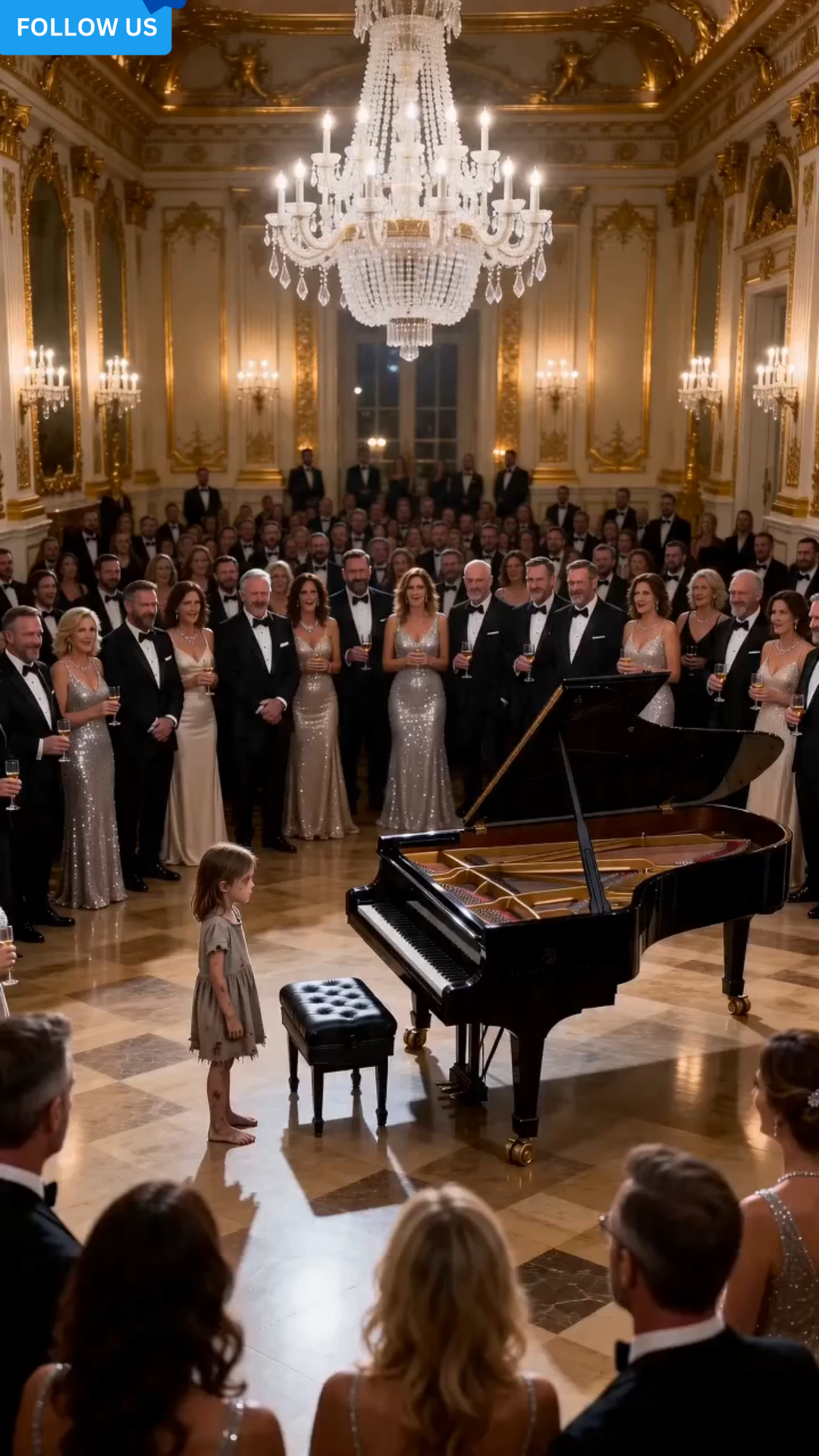 🎹 “The Ballroom Mocked The Barefoot Girl… Until A Billionaire Recognized The Song That Could Destroy His Entire Family”