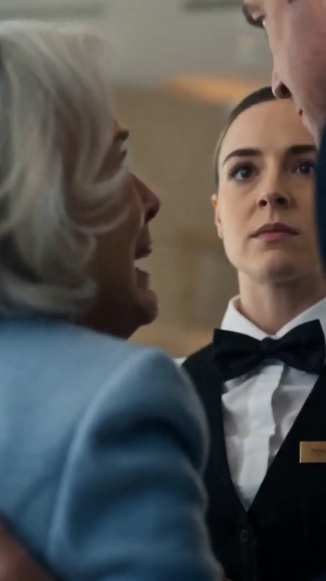The whole lobby went silent when a waitress stepped between a millionaire’s family and the old woman they were trying to control.