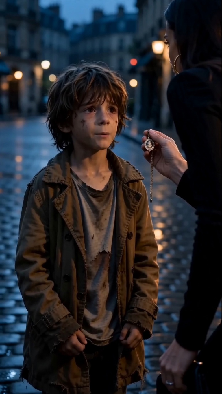 SHE THOUGHT THE HOMELESS BOY STOLE A PENDANT… THEN HE SAID HIS MOTHER’S NAME 👇