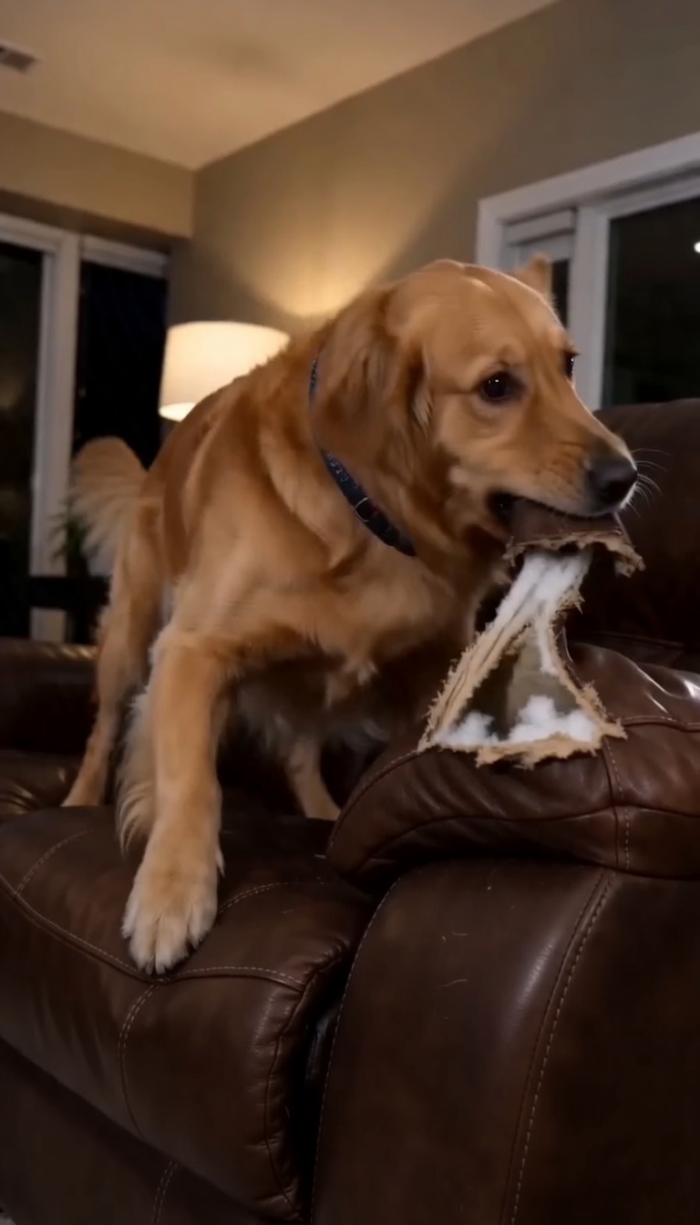 MY DOG WOULDN’T STOP SCRATCHING THE NEW COUCH — WHEN I CUT IT OPEN, I FOUND A DEADLY SECRET INSIDE 😱