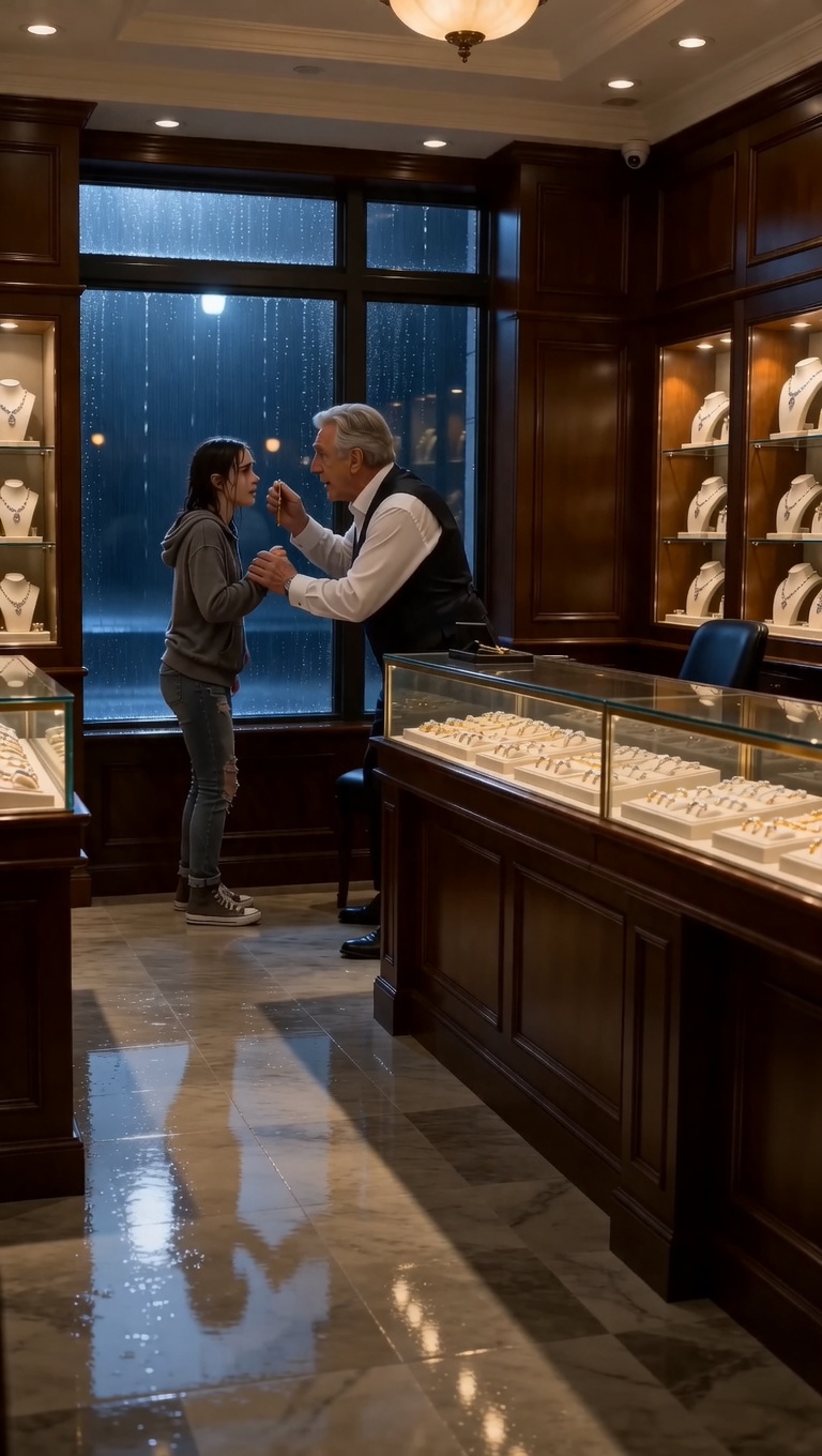 SHE SOLD A GOLD LOCKET DURING A STORM — THEN THE JEWELER WHISPERED HER REAL NAME
