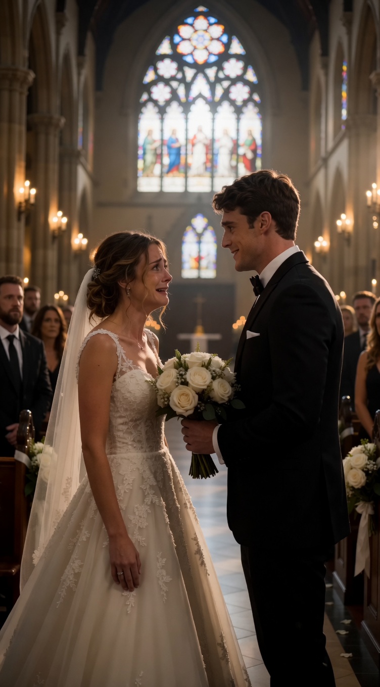 HE LEFT HER AT THE ALTAR FOR BEING “POOR”… THEN A BILLIONAIRE WALKED INTO THE CHURCH AND CALLED HER “DAUGHTER” 😱