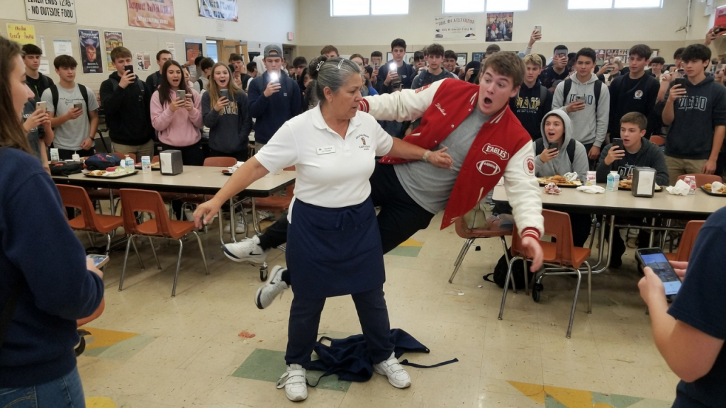 The School Bully Thought He Was Untouchable Until The 60-Year-Old “Lunch Lady” Dropped Her Apron And Revealed A Secret That Left The Entire State In Absolute Shock.