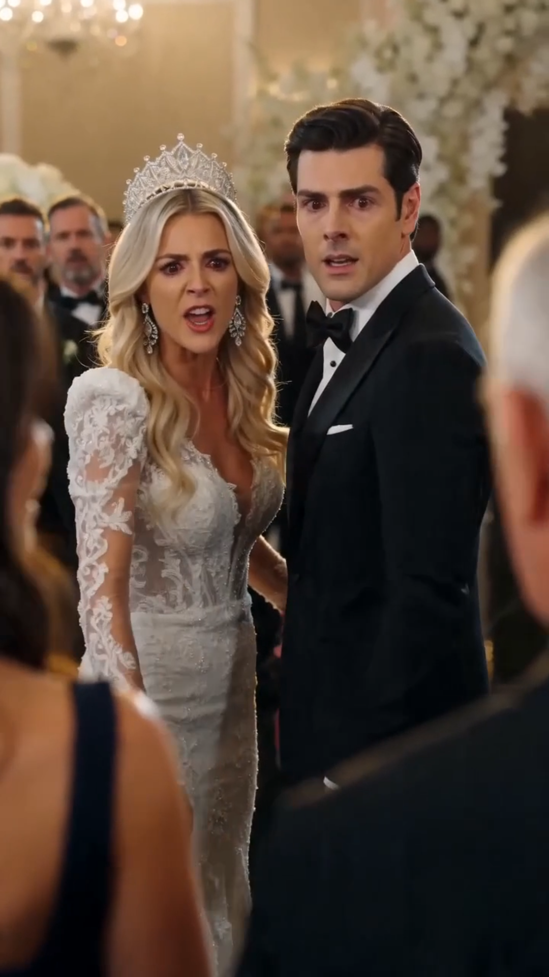 THE BRIDE ORDERED TWO DIRTY CHILDREN THROWN OUT OF THE WEDDING—THEN THE OLDER GIRL LOOKED AT THE GROOM AND CRIED, “DADDY!”