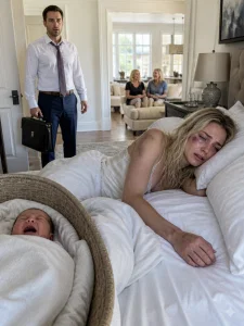 I Returned from a Business Trip to Find My Wife and Newborn Fighting for Their Lives While My Mother Called Her “Lazy” — But a Hospital Doctor Noticed Bruises on Her Wrists and Demanded the Police Be Called “If taking care of a baby is so difficult for you, maybe you never should have become a mother.”