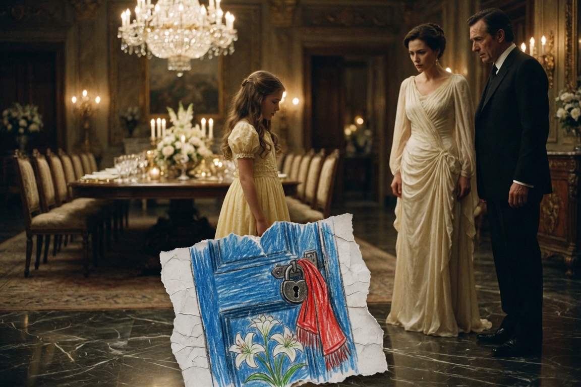 The Stepmother Tore a Little Girl’s Drawing—Then Her Father Recognized the Locked Blue Door