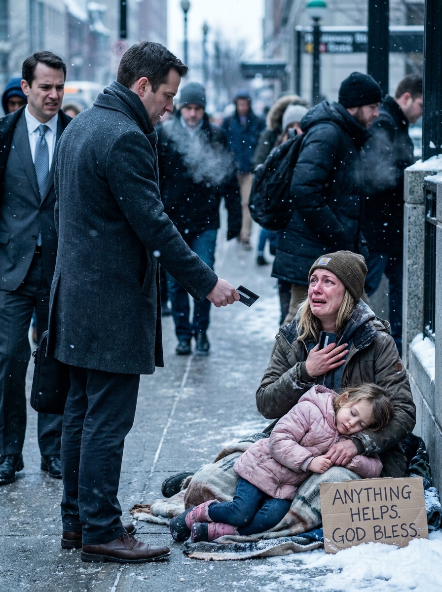 “Buy whatever you need.” A Billionaire Gave His Bank Card to a Homeless Single Mother for One Day—But What She Chose First Was So Unexpected It Left Him Shaking and Questioning Everything He Believed