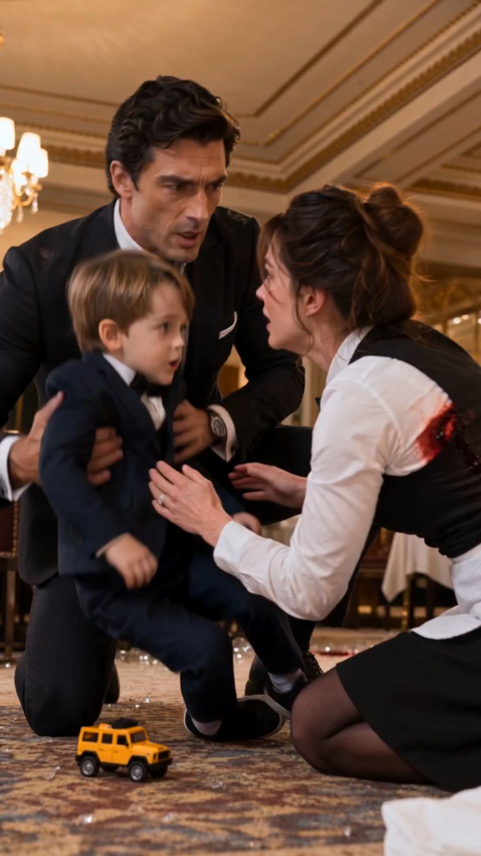 She Threw Herself Under the Glass and Called the Boy by Name