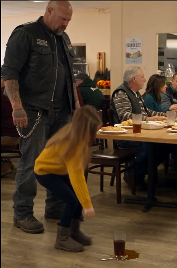The biker overturned our Thanksgiving table before my daughter could even take her second bite.
