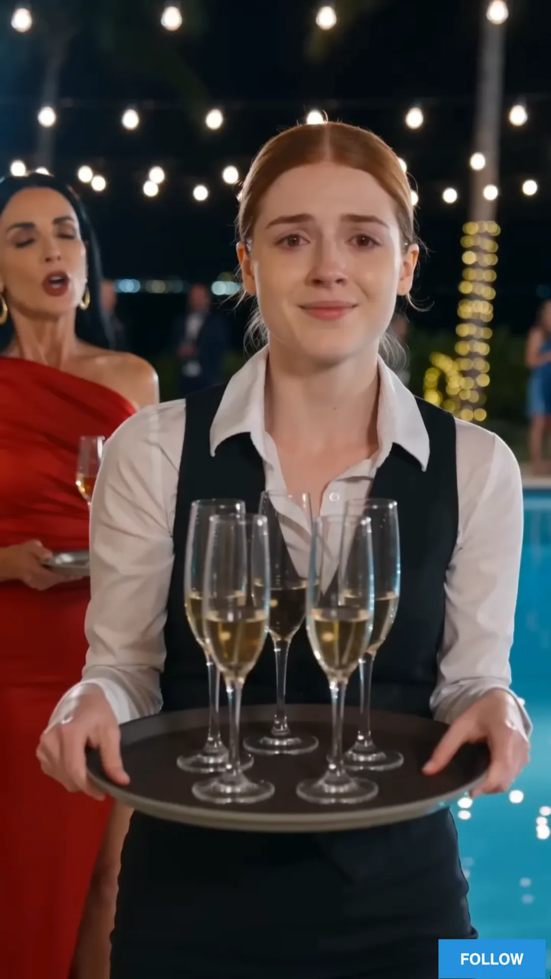 A Rich Woman Pushed a Waitress Into the Pool—Then the Billionaire Recognized Her as the Mother of His Daughter