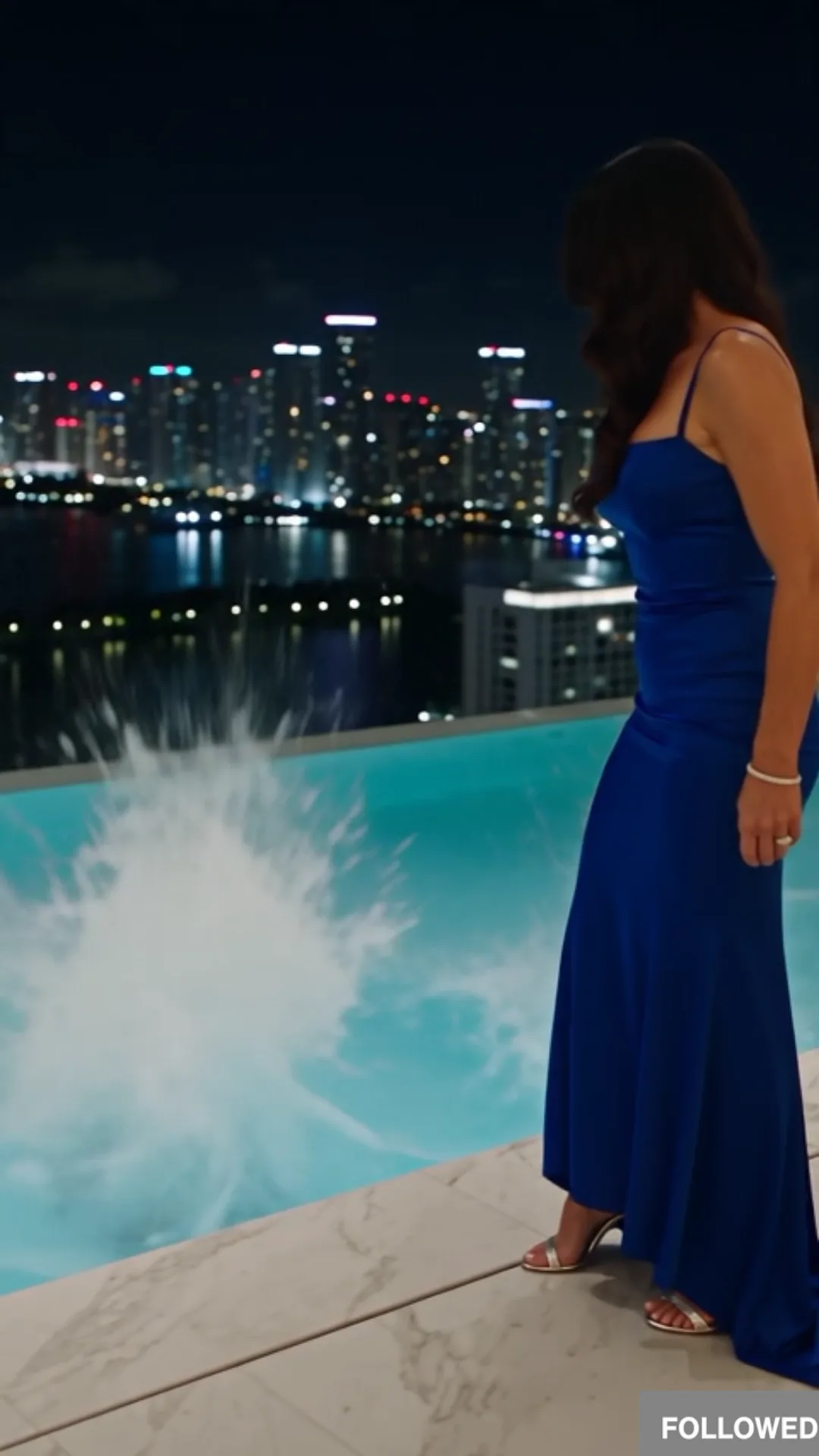 A Wealthy Woman Pushed a Waitress Into a Luxury Hotel Pool—Then an Elderly Guest Made One Phone Call That Changed Everything
