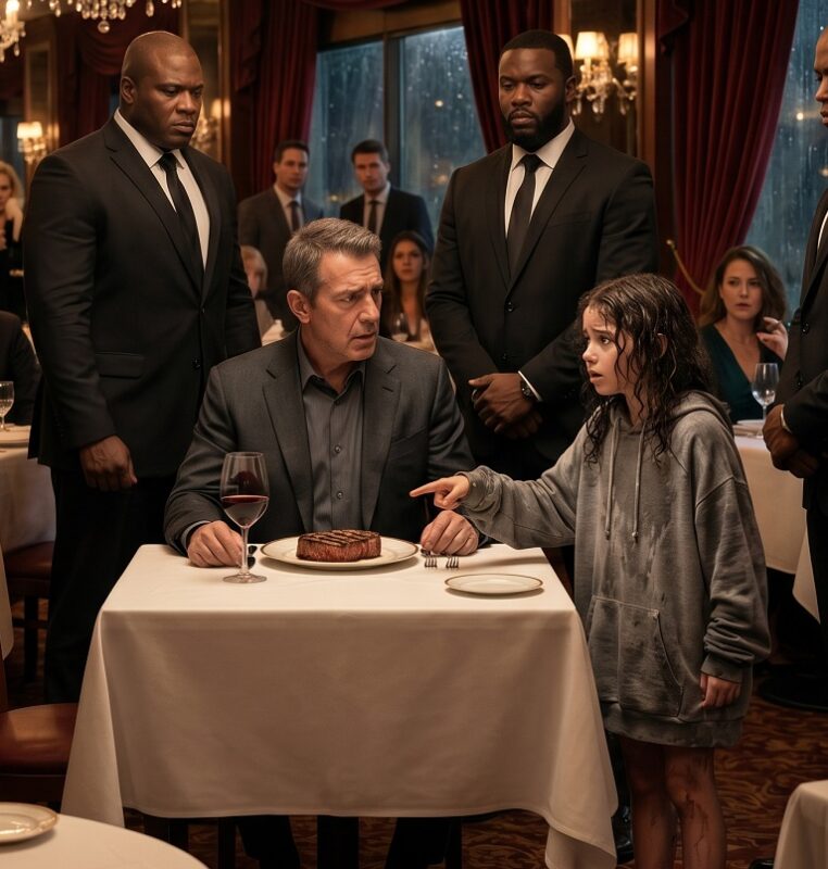 “Please… Don’t Eat That!” — A Homeless Little Girl Stormed Into a Mafia Boss’s Dinner and Froze the Entire Restaurant