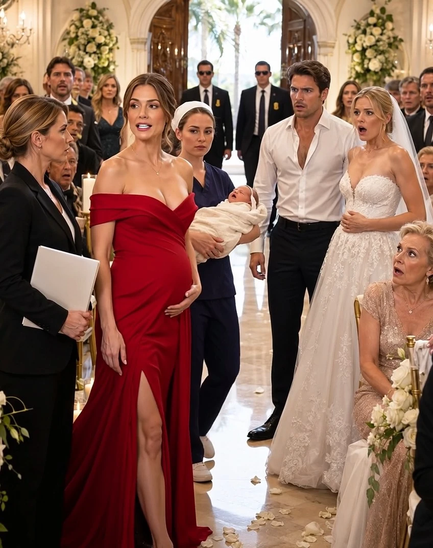He Mocked Me for Being Childless at His Wedding, Then My Newborn Daughter Made the Whole Chapel Go Silent