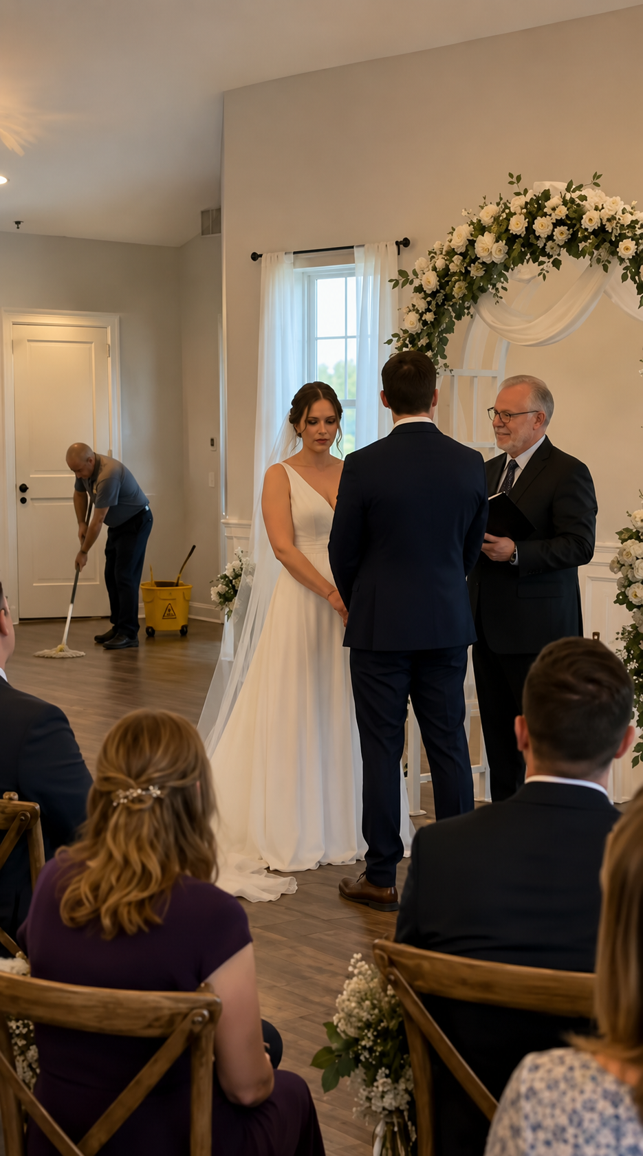 The Bride Ran Away From the Altar When She Heard a Janitor Singing
