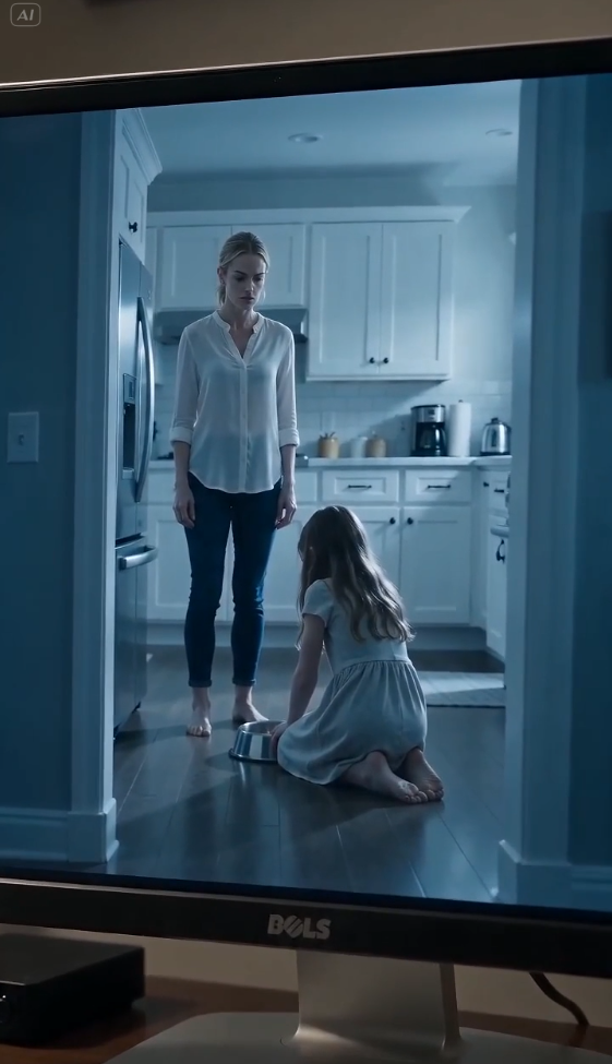 Little Girl Crying Beside Dog's Bowl — Secret Camera Footage That Changed Everything