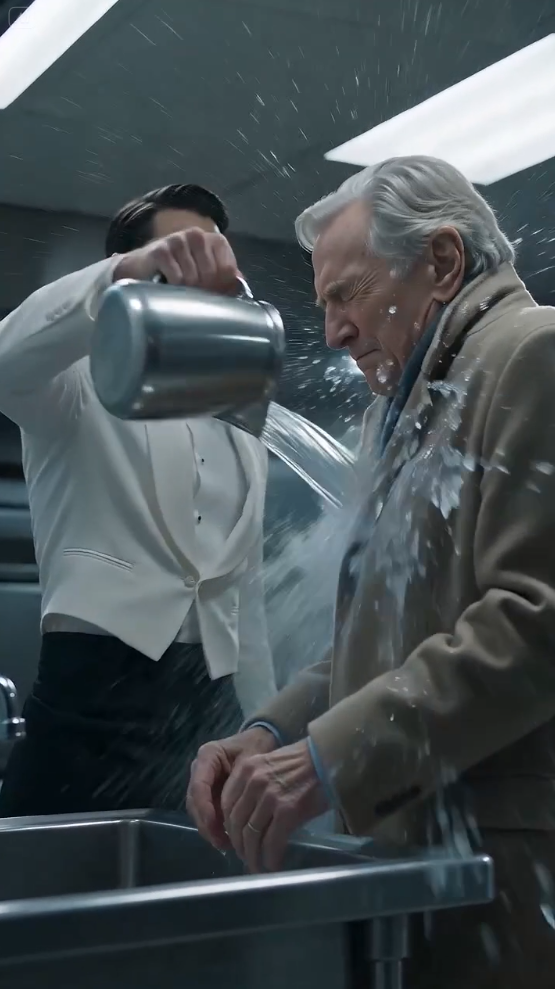 The Headwaiter Splashed Water on a “Penniless” Old Man in Front of Everyone… Then INSTANT KARMA Hit HARD