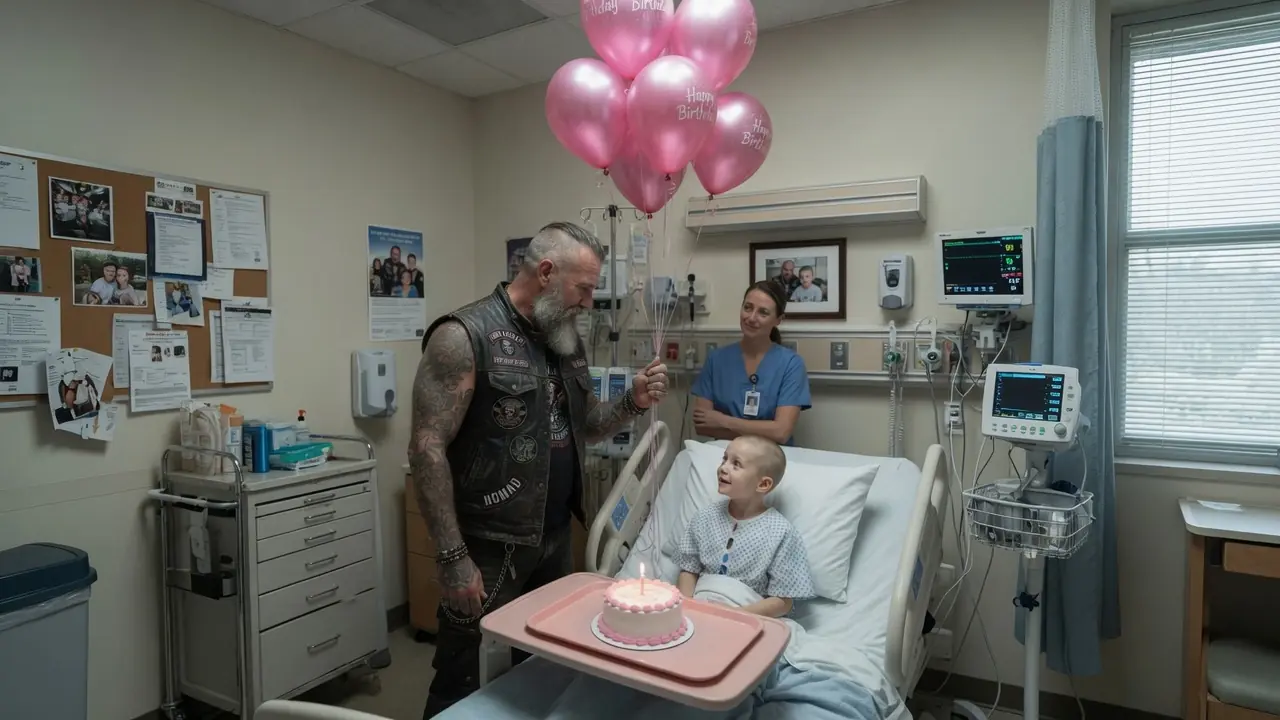 The Scary Biker Walked Into A Children’s Hospital — Nobody Knew He Was Carrying A Broken Heart