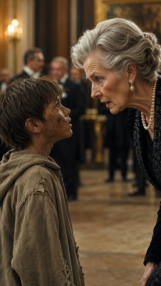 "These were my mother's last words. She instructed me to deliver this only to you," said the homeless boy, and with a trembling hand, he handed an envelope to the most respected and wealthy woman present.