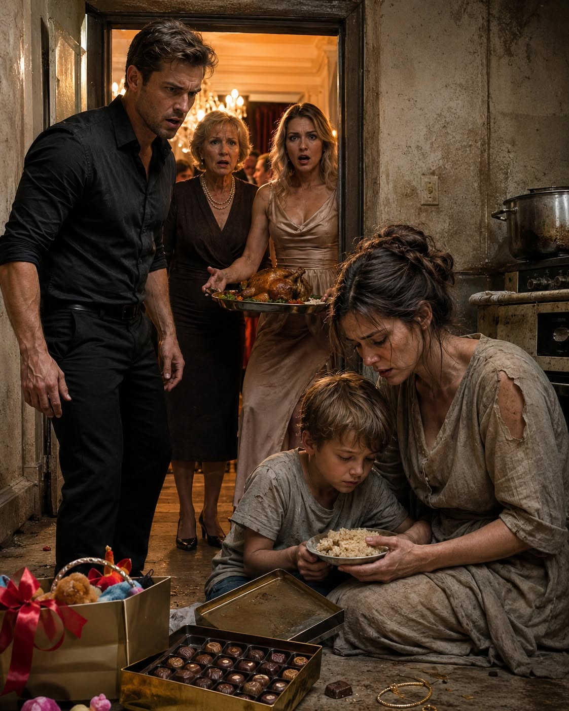 "I TOIL IN 120-DEGREE HEAT FOR 5 YEARS TO BUY A MANSION, ONLY TO FIND MY WIFE AND SON STARVING IN THE DIRT OUT BACK WHILE MY MOTHER PARTIES INSIDE." 💔🤬