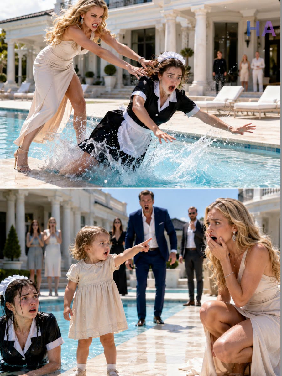A Billionaire's Fiancée Pushed the Maid Into the Pool… Then Her 3-Year-Old Daughter Spoke