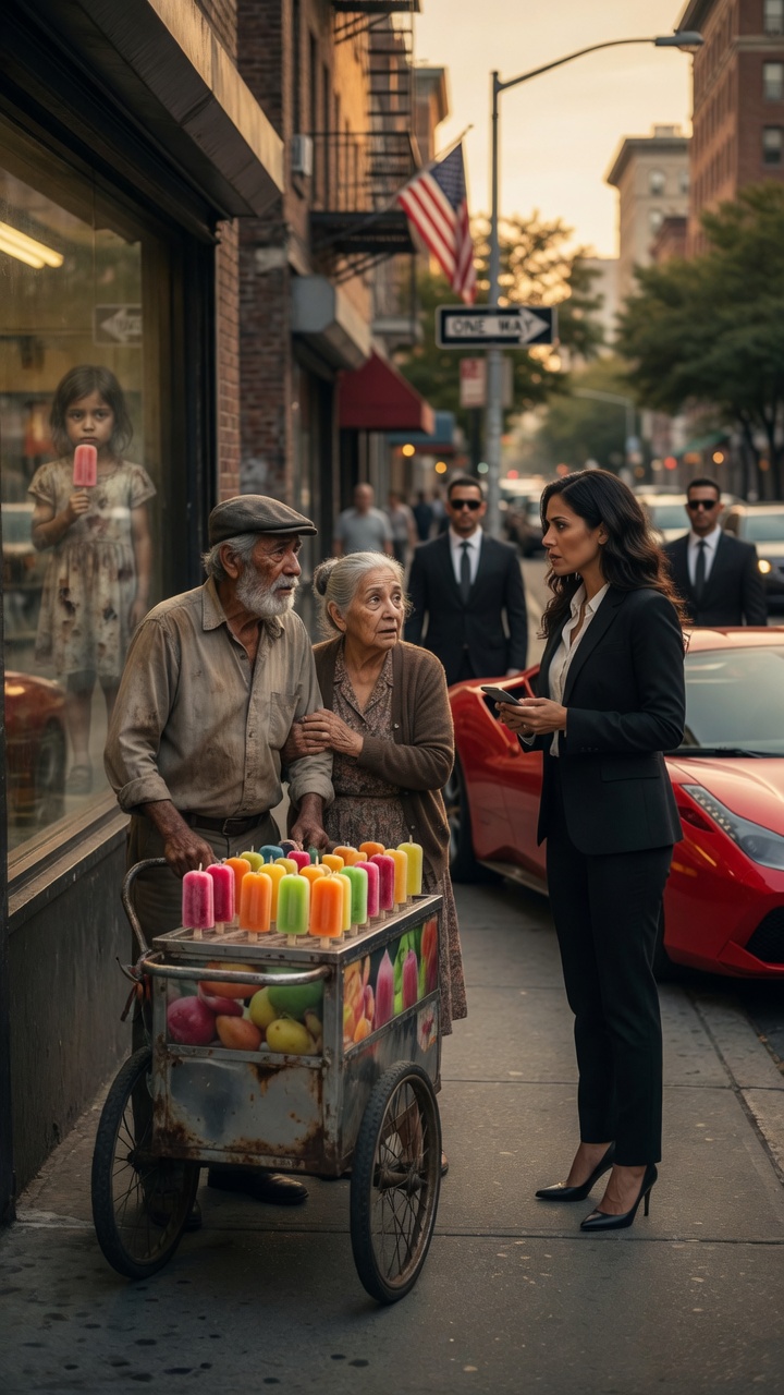 The Elderly Popsicle Vendor Helped a Poor Girl… Years Later She Returned and Left Him Speechless