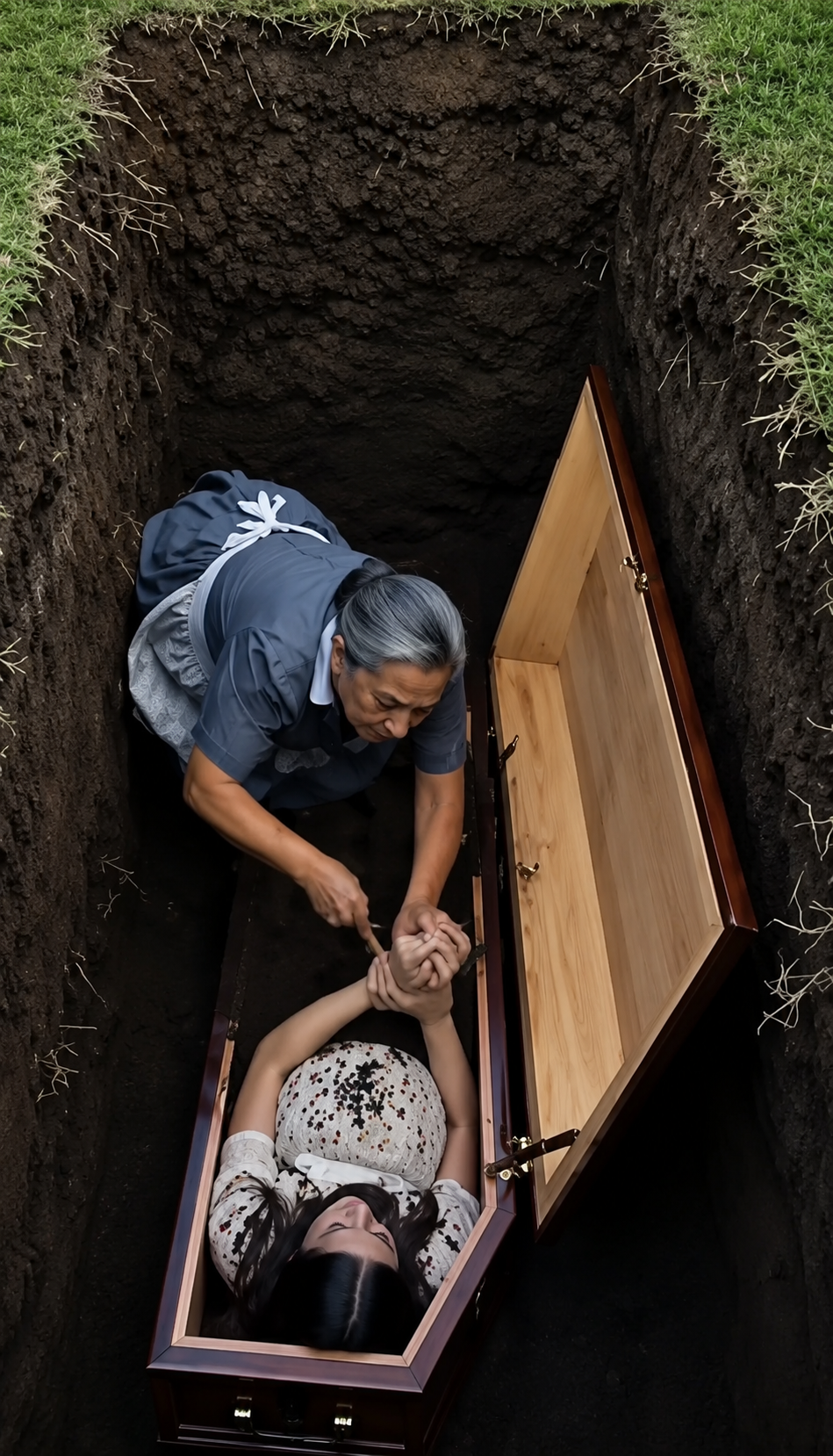 He buried her alive with her baby… But the worst betrayal came when Daniel cut the only rope that could save her