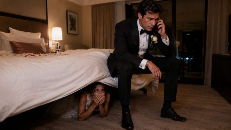 On My Wedding Night, I Hid Under the Bed to Surprise My Husband… But When He Entered the Room, I Heard Him Say Something That Froze My Blood․․․