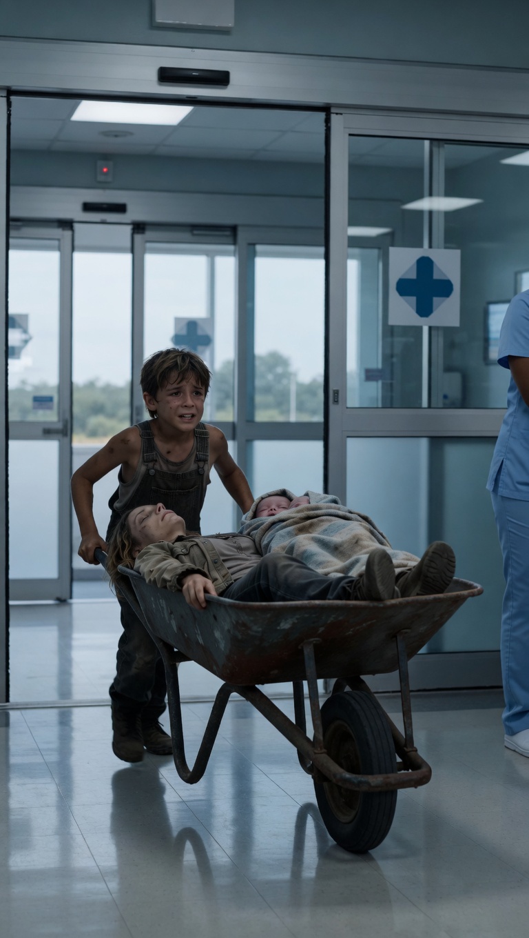A Crying Boy Arrived At The Emergency Room With Two Freezing Newborns