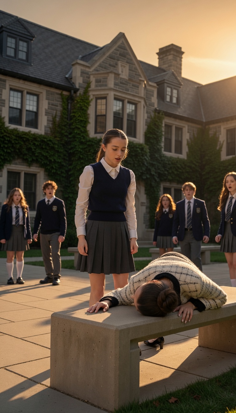 They Snapped the Poor Girl's Pearl Necklace—Then the Locket Opened and Everyone Stopped Breathing