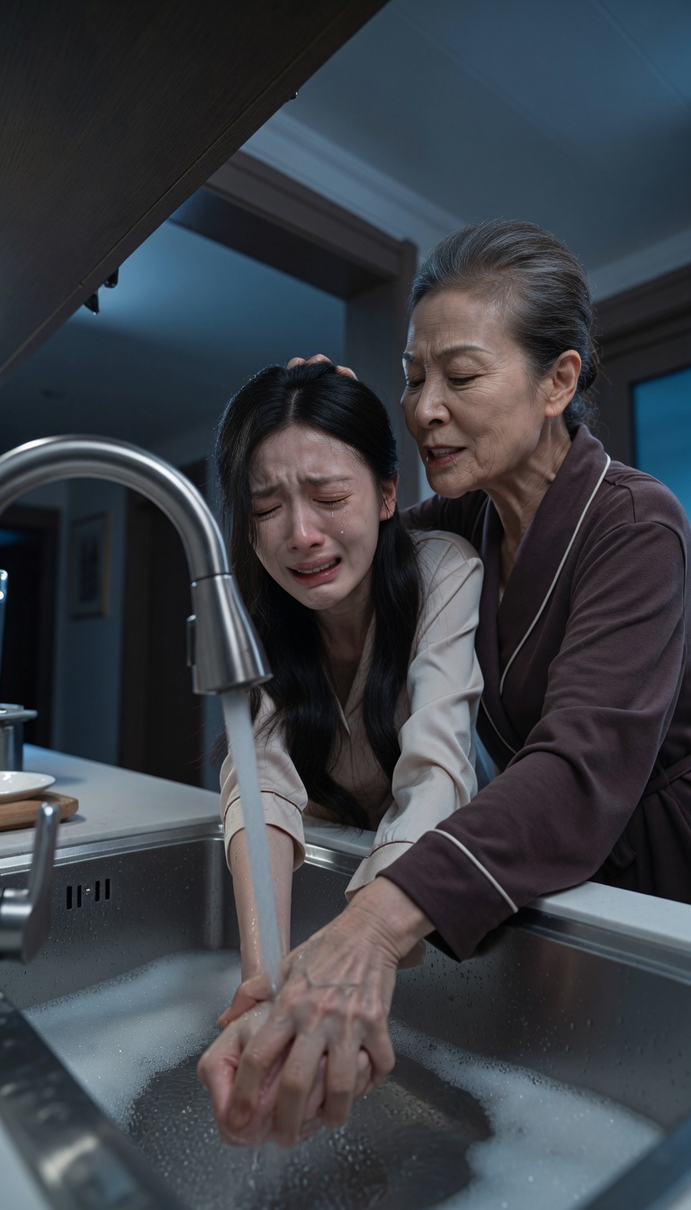 111 I woke up at 3:12 in the morning and found my pregnant wife missing from our bed… but when I reached the kitchen and saw what my mother was doing to her, I did something that made the whole house go silent