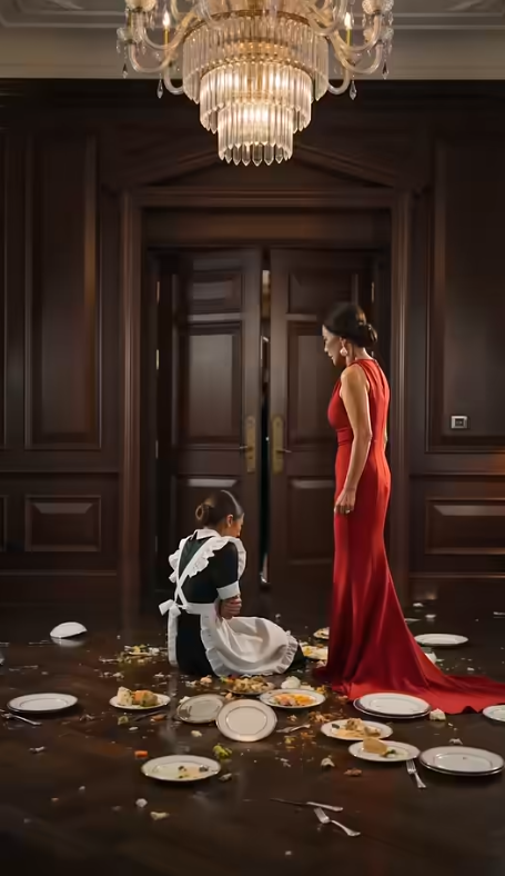 A lavish dinner turned into hell when the maid was insulted right in front of important guests...