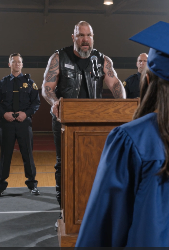 He Walked Into the Graduation Like a Criminal… But What He Said to the Girl Silenced the Entire Gym