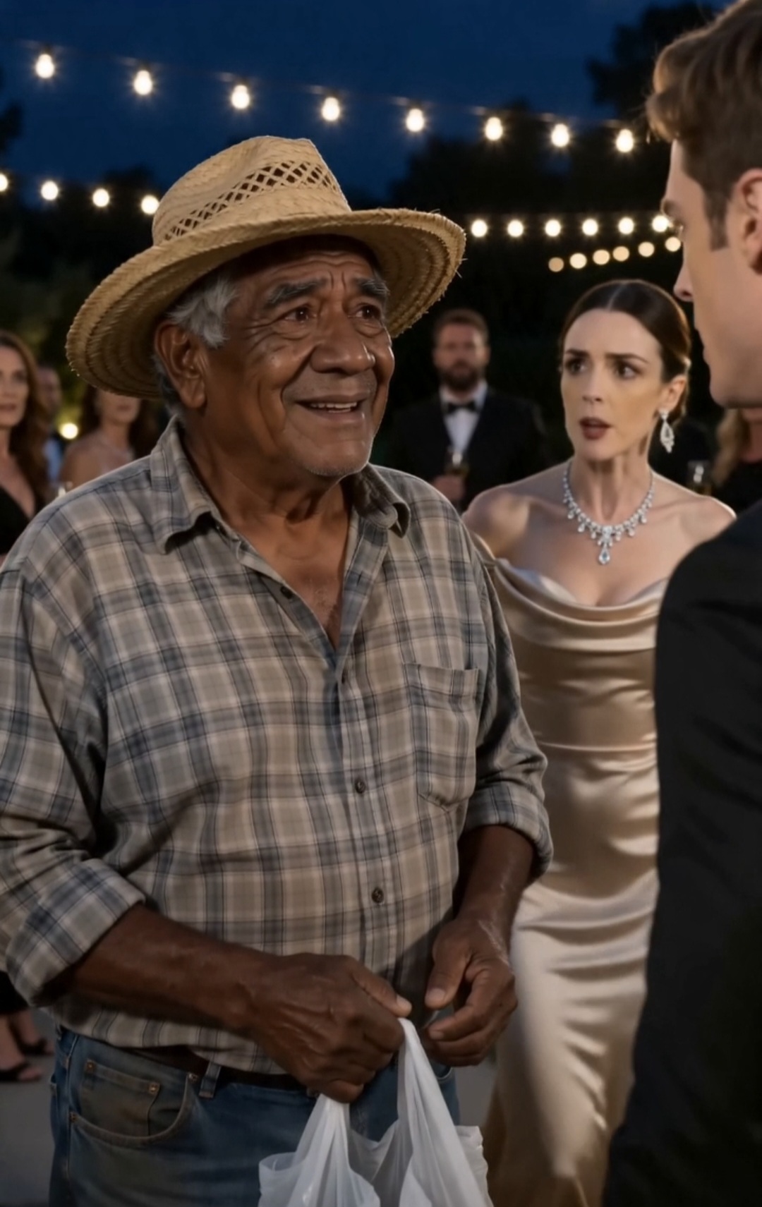 His Poor Father Came to the Villa… and He Defended Him in Front of Everyone