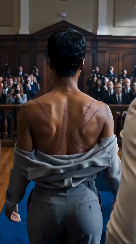 When She Showed the Court Her Back, His Perfect Story Began to Collapse