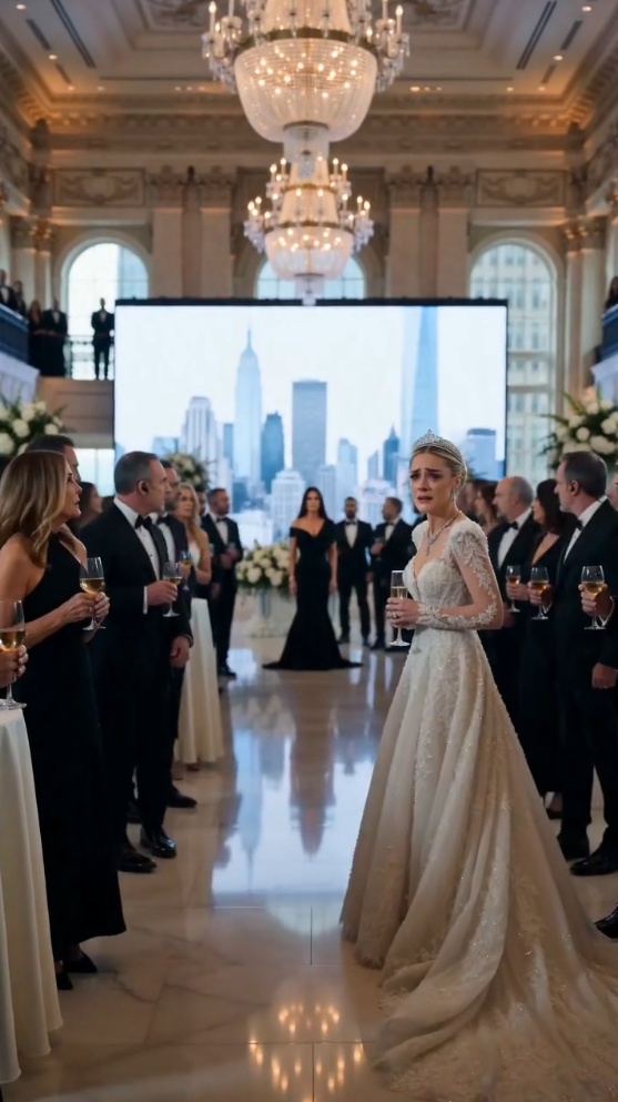 The moment of truth! Giant screens exposed the bride's arrogance before the entire elite.