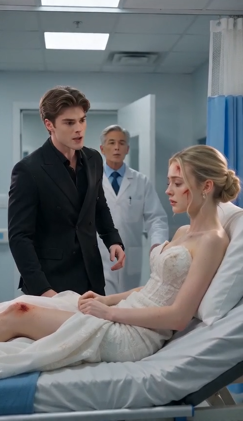 Our wedding cars crashed, my husband carried his barely-hurt mistress to the ambulance, leaving me bleeding out in my gown, 3 days later he came, the doctor coldly said: “she said this wedding should be a funeral.”
