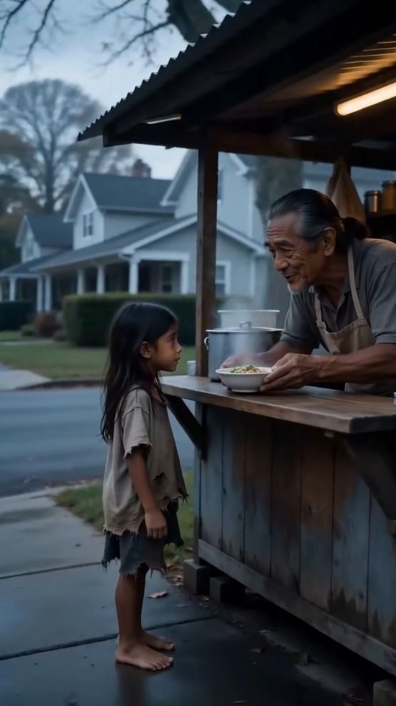 A FOOD VENDOR GAVE A STARVING LITTLE GIRL A FREE MEAL—YEARS LATER, THE CHILD RETURNED IN A LUXURY CAR AND SAID SHE HAD COME TO REPAY HER DEBT.