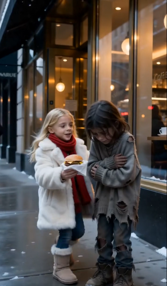 A LITTLE GIRL RAN INTO THE SNOW TO FEED A HOMELESS CHILD… AND UNKNOWINGLY BROUGHT A LOST DAUGHTER BACK HOME.