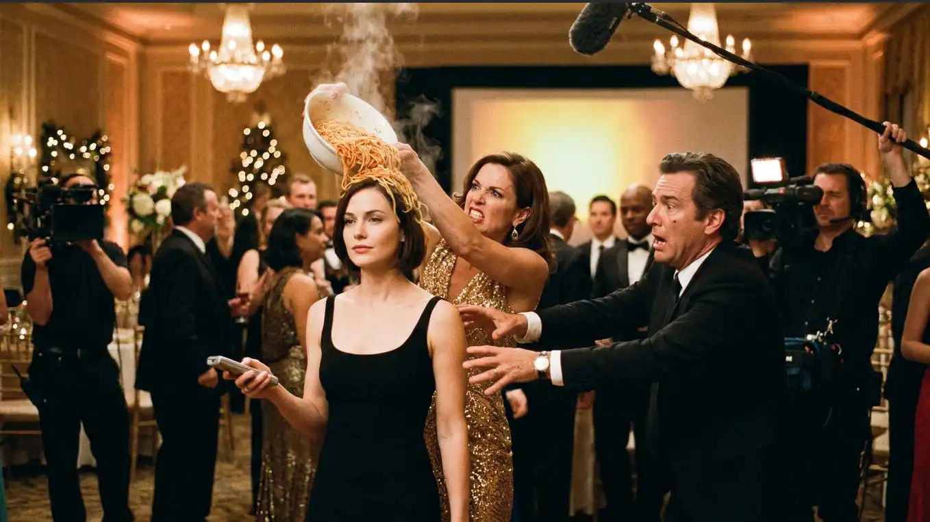An A-List Actress Poured Pasta on Her Stunt Double While the Crew Laughed—Then the Giant Screen Behind Her Turned On