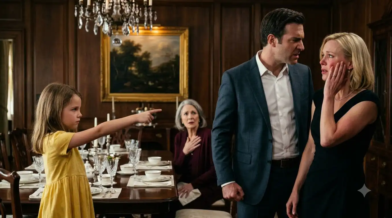 Upscale American Family Estate Erupts In Chaos As Brave Little Girl Exposes Ruthless Blackmailer Before Devastating Slap