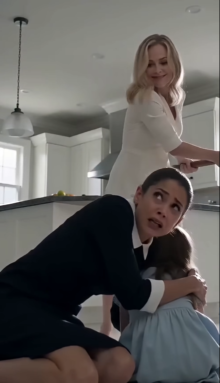 The Maid Shielded Her Little Girl From His Fiancée’s Blow—Then the Child Looked at the Millionaire and Whispered, “Daddy…