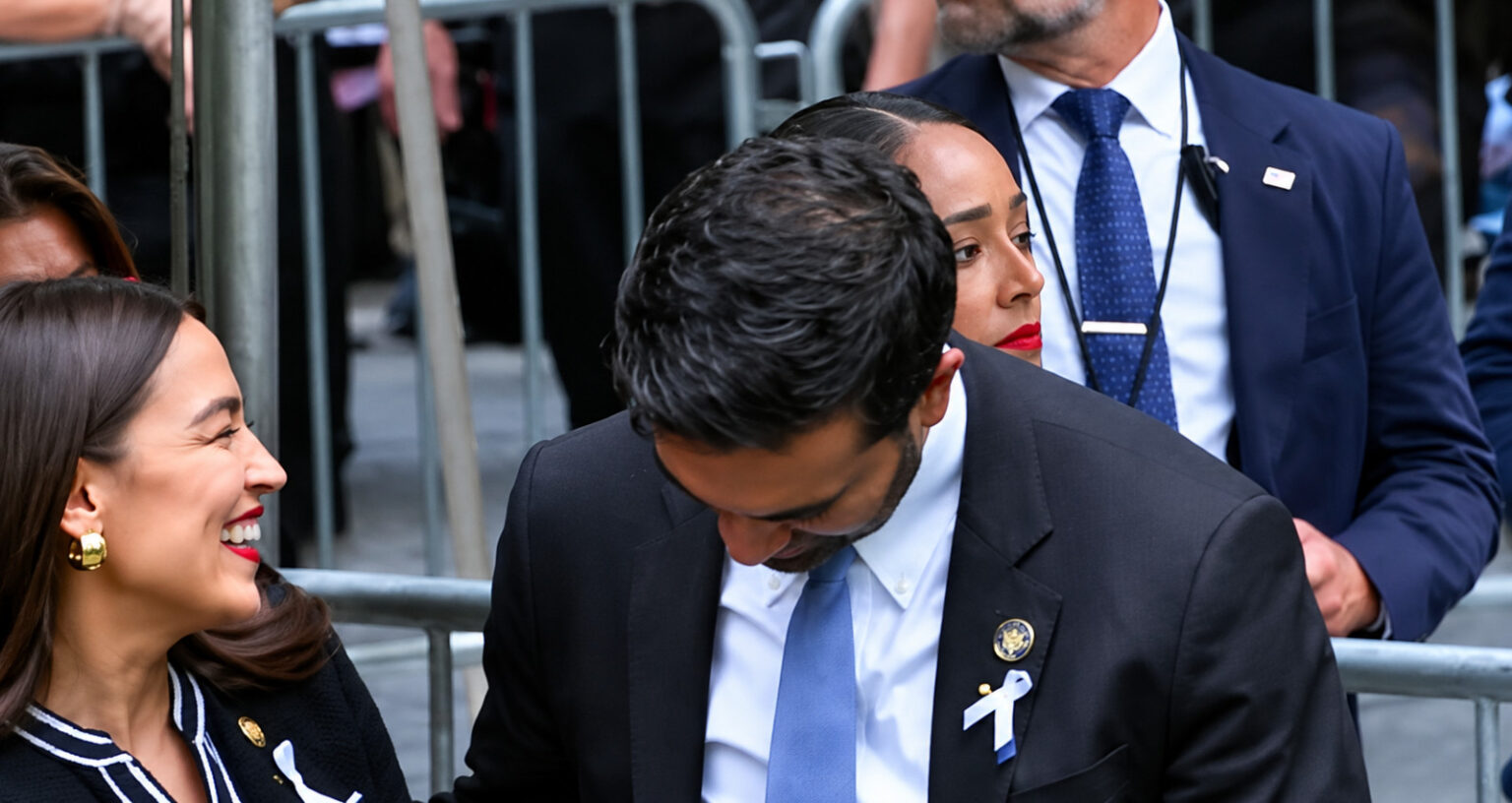 AOC AND MAMDANI FACE BACKLASH OVER LAUGHING MOMENT AT 9/11 MEMORIAL — BUT THE PHOTO DOESN’T TELL THE WHOLE STORY