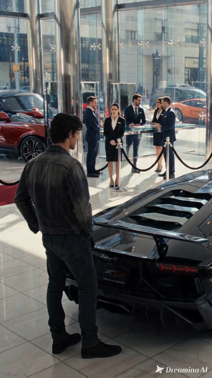 The Man Beside the Black Supercar***K8586