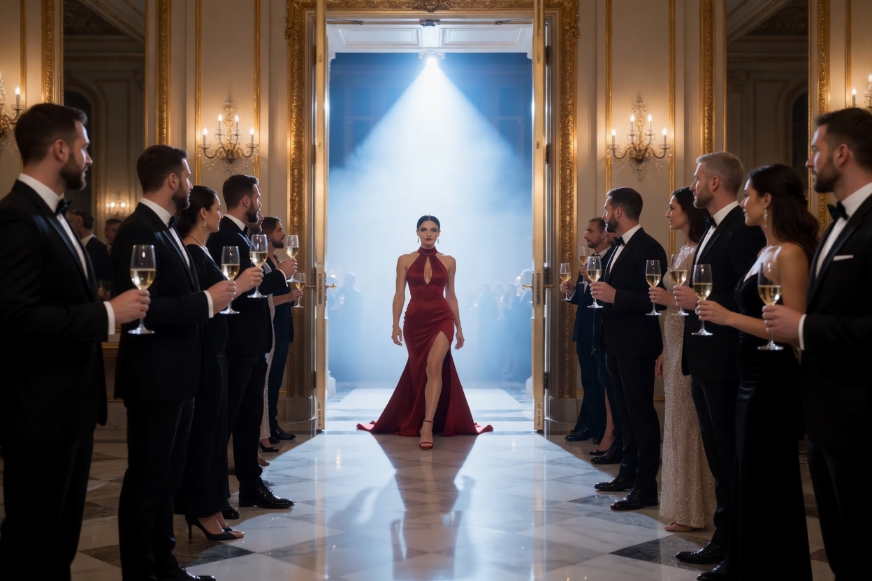 The Waitress In Red Who Owned The Night He Mocked.KIM