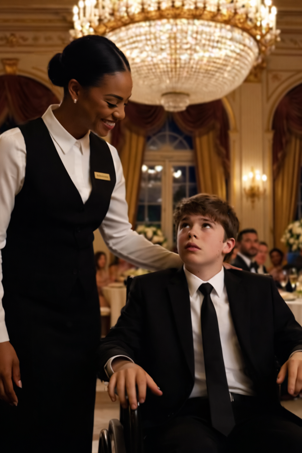 She Was Just Serving Tables Until She Asked the Millionaire’s Disabled Son to Dance… And Changed the Entire Room